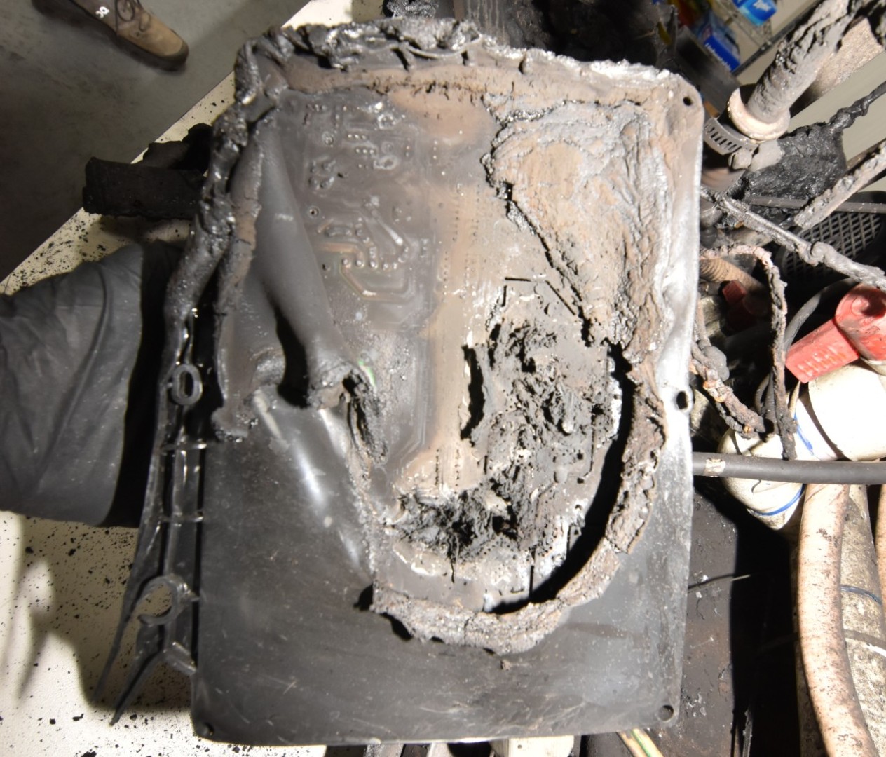 Damaged circuit board